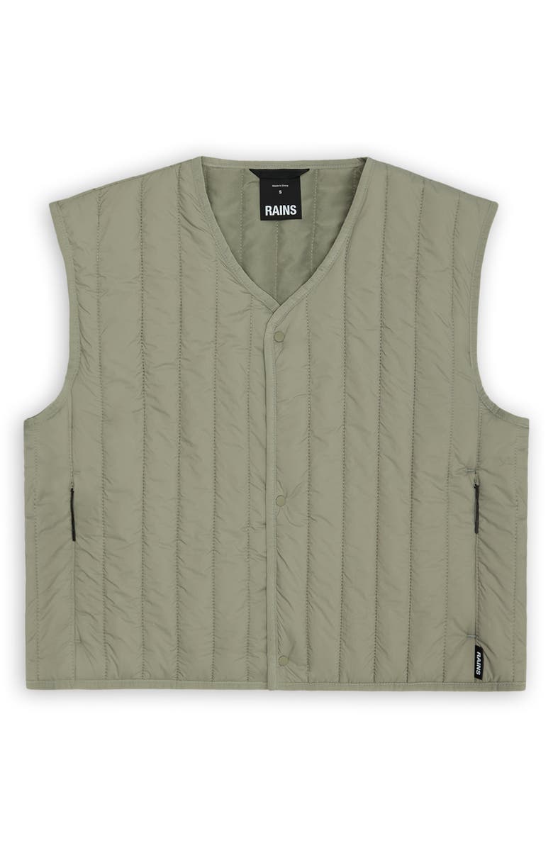 Rains Banja Water Resistant Crop Liner Vest, Alternate, color, Drift