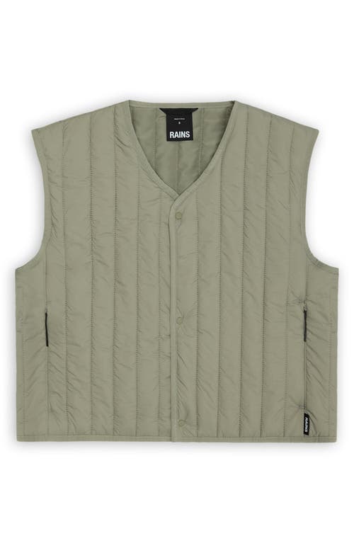 Rains Banja Water Resistant Crop Liner Vest In Green