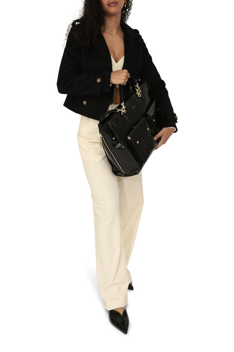 Better Off Military Peacoat, Alternate, color, Black