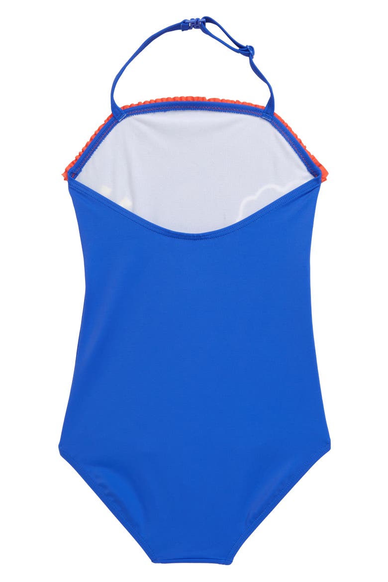 Appliqué One-Piece Swimsuit, Alternate, color, NAV DEEP SEA BLUE RAINBOW