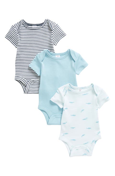 Assorted 3-Pack Cotton Bodysuits (Baby)