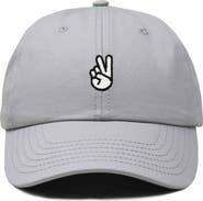 Dalix Peace Sign Embroidered Dad Hat