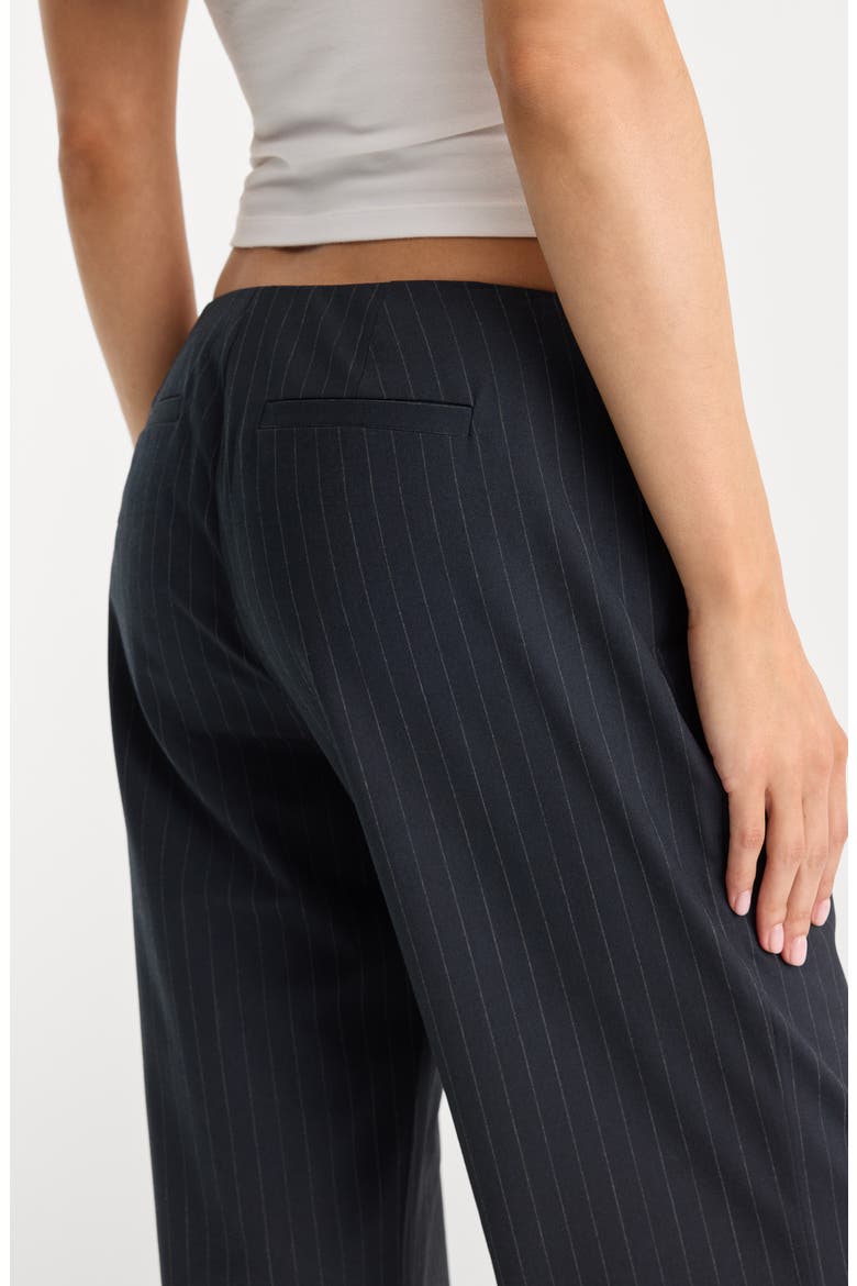 The Low Rise Pinstripe Trousers, Alternate, color, ROYAL STRIPE