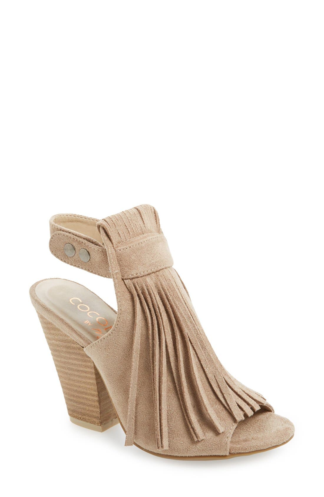 Matisse 'Skye' Fringe Sandal, Main, color, NATURAL FAUX LEATHER