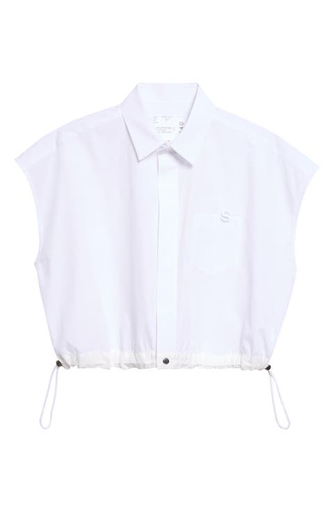 Crop Poplin Shirt