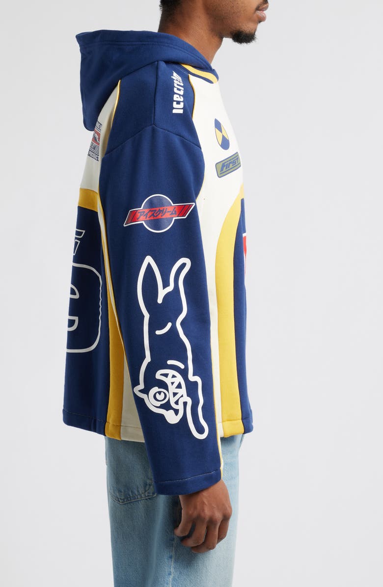 ICECREAM First Place Colorblock Pullover Hoodie, Alternate, color, Whisper White