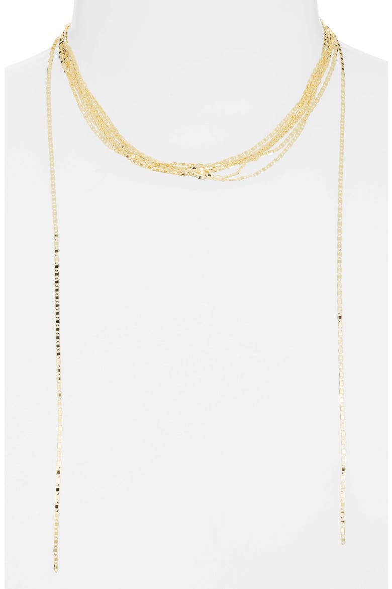 Layered Fringe Necklace, Alternate, color, GOLD