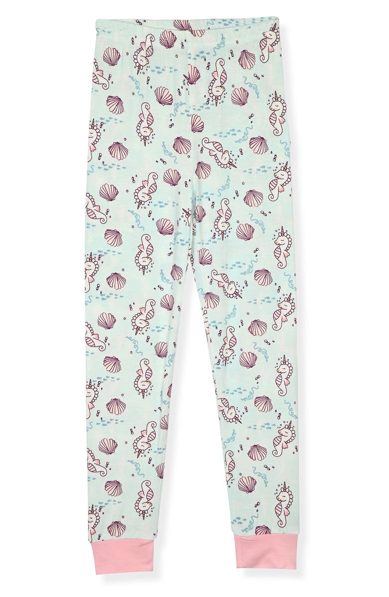 SLEEP ON IT Kids' Assorted 2-Pack Print Fitted Two-Piece Pajamas, Alternate, color, Aqua