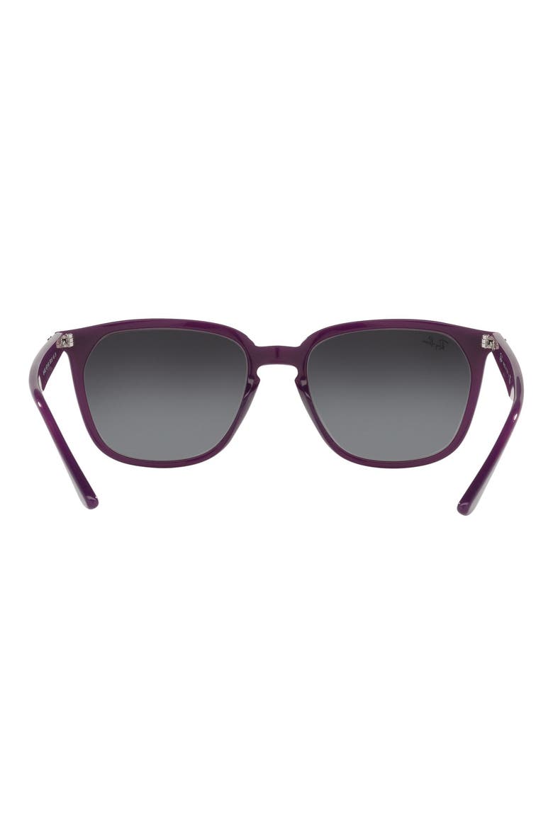 55mm Gradient Square Sunglasses, Alternate, color, OPAL VIOLET/ GRADIENT GREY