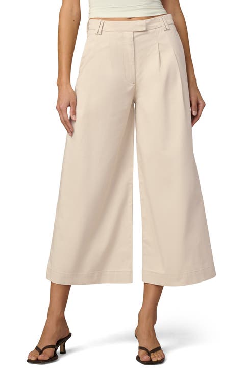 Pleated Culotte Pants