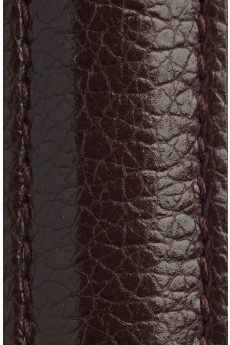 Logo Buckle Leather Belt, Alternate, color, DARK CURRANT