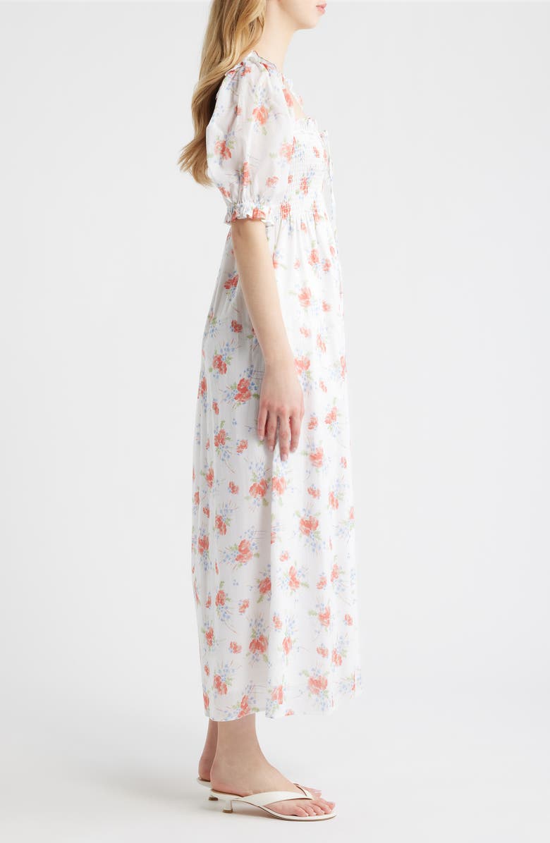 Hill House Home The Scarlett Nap<sup>®</sup> Fit & Flare Midi Dress, Alternate, color, Sunburst Blossoms