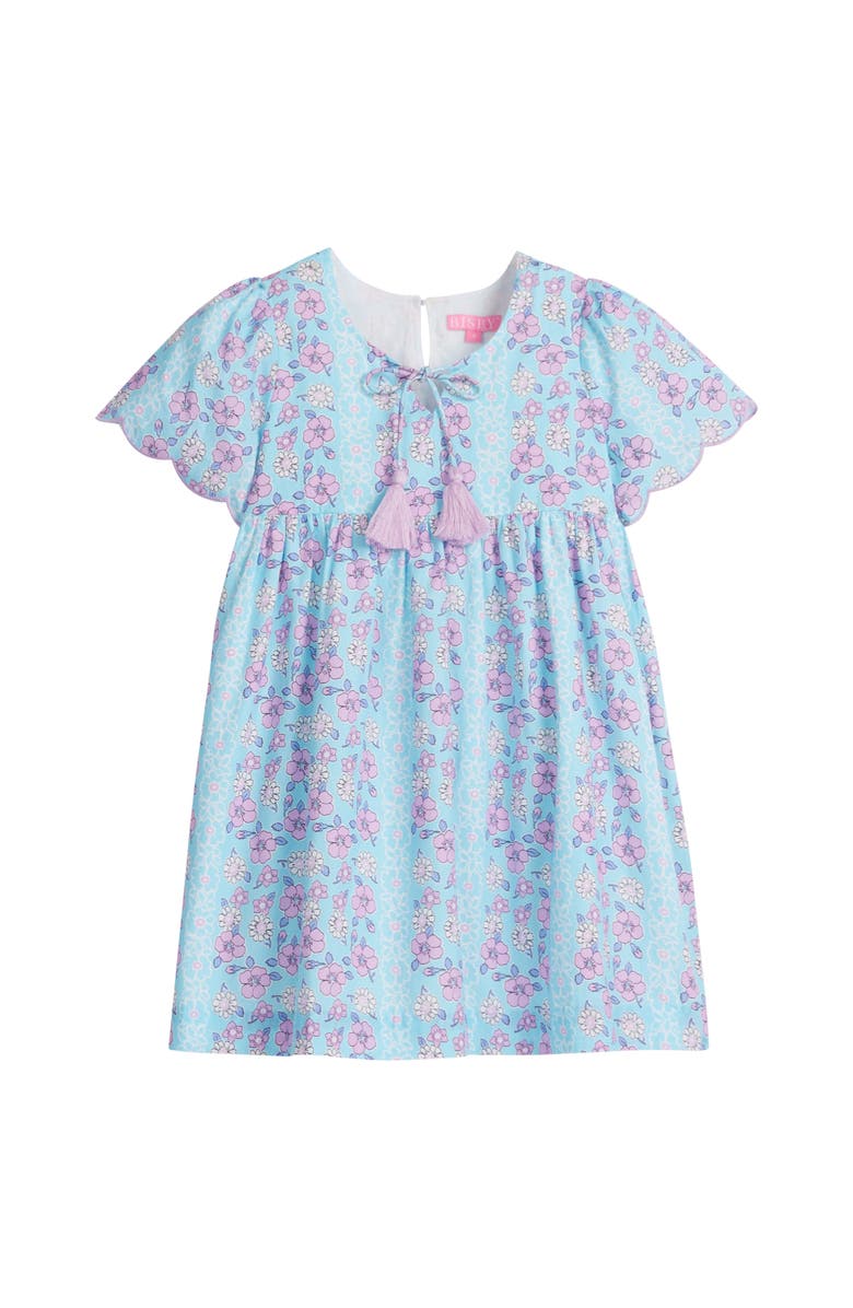 BISBY Kids' Riviera Dress, Alternate, color, Marguerite Floral Aqua