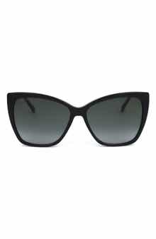 58mm Cat Eye Sunglasses