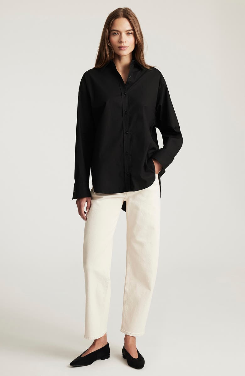 Mavi Jeans Nica High Waist Barrel Jeans, Alternate, color, Beige