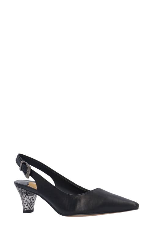 J. Reneé Mayetta Slingback Pointed Toe Pump In Black
