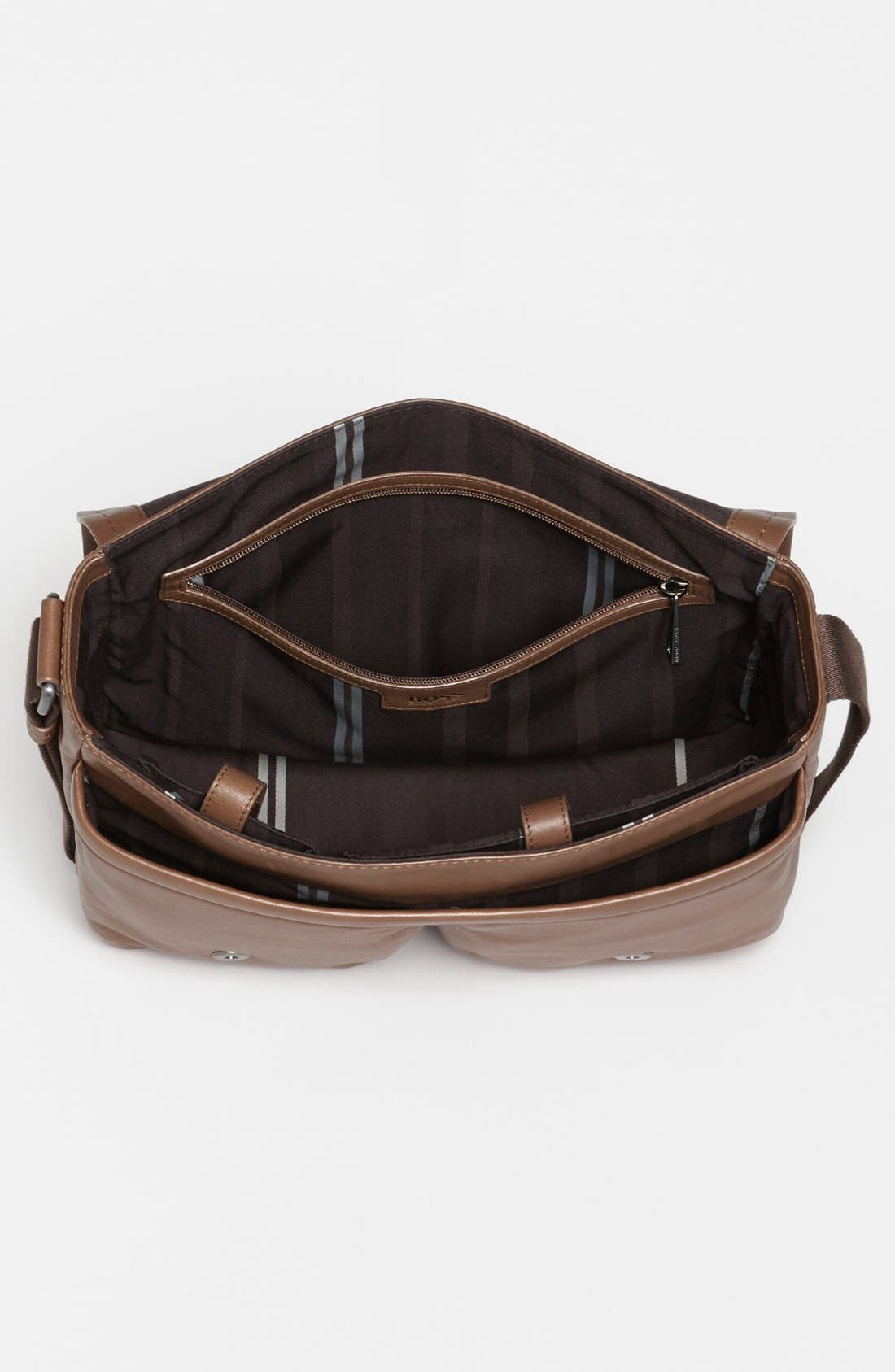 BOSS HUGO BOSS 'Sudit' Leather Messenger Bag, Alternate, color, 