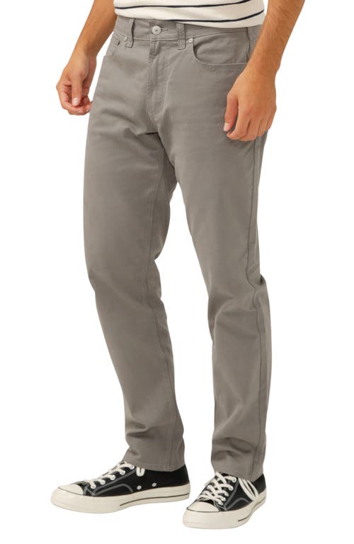 Silver Jeans Co. Men's Eddie Classic Athletic Fit Tapered Leg Essential Twill Pants In Gray