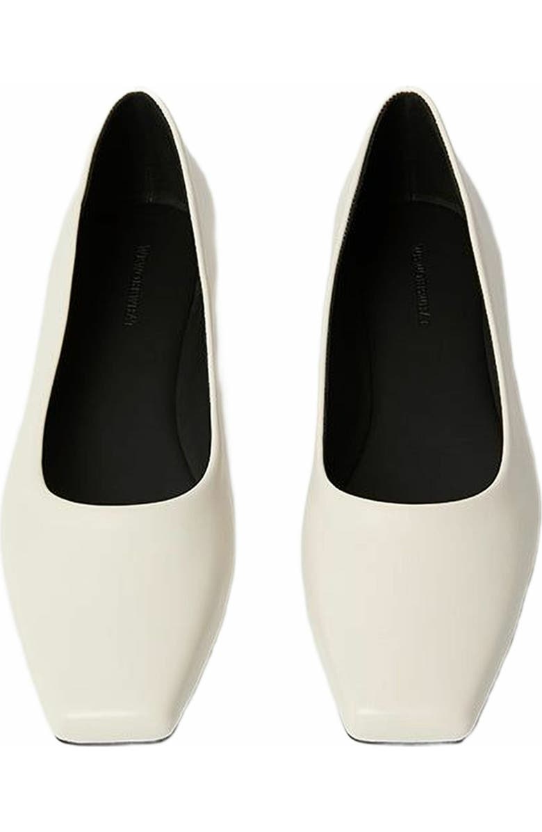 WeWoreWhat Strap Ballet Flat, Alternate, color, Ivory