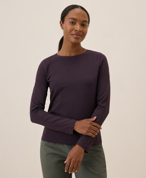 Luxe Stretch Jersey Slim Long Sleeve Tee