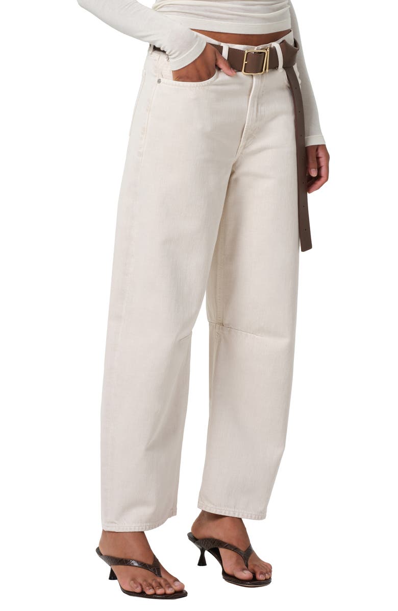 Citizens of Humanity Miro High Waist Barrel Jeans, Alternate, color, Almondette