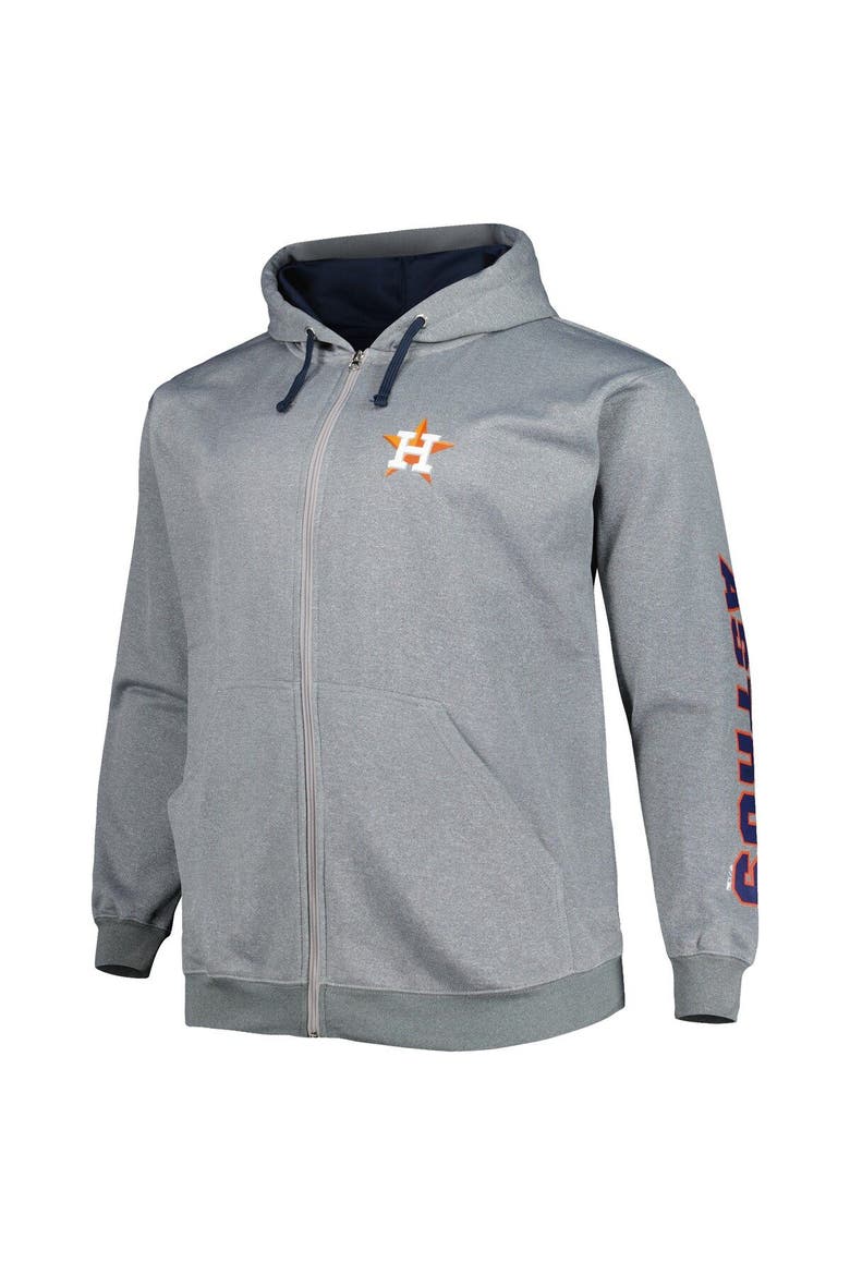 Men's Profile Ash Houston Astros Big & Tall Pullover Hoodie, Alternate, color, Ash