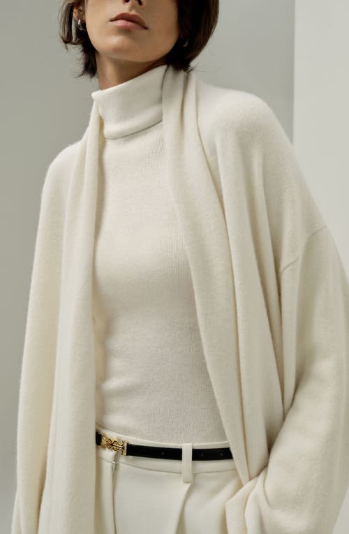 Lilysilk Cashmere Lounge Wrap Cardigan In White