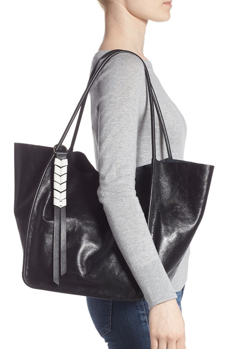 Proenza Schouler Large Calfskin Leather Tote, Alternate, color,