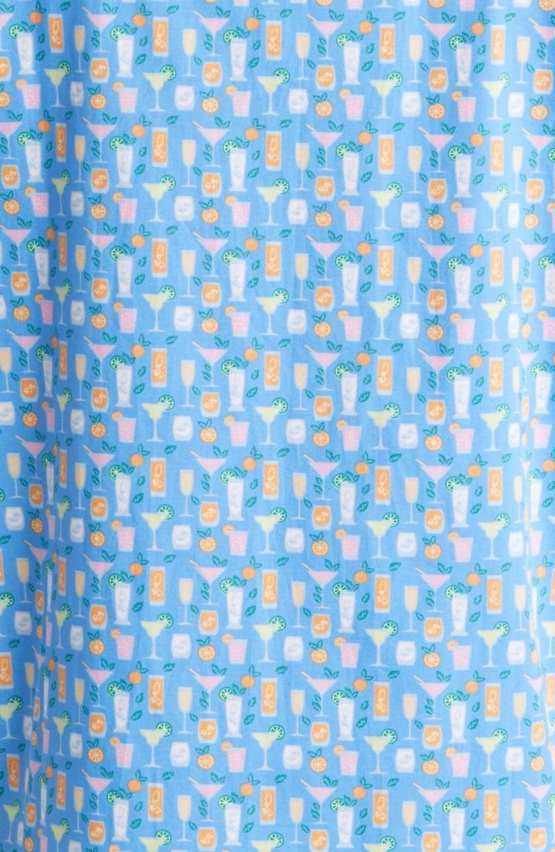 Johnston & Murphy Cocktail Print Short Sleeve Button-Down Shirt, Alternate, color, 