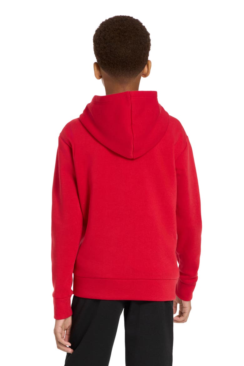 Kids' Essential Basics Fleece Pullover Hoodie, Alternate, color, MEDIUM RED