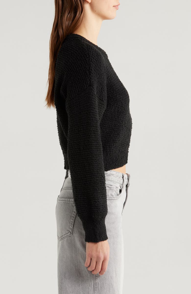 PacSun Waffle Stitch Sweater, Alternate, color, Anthracite