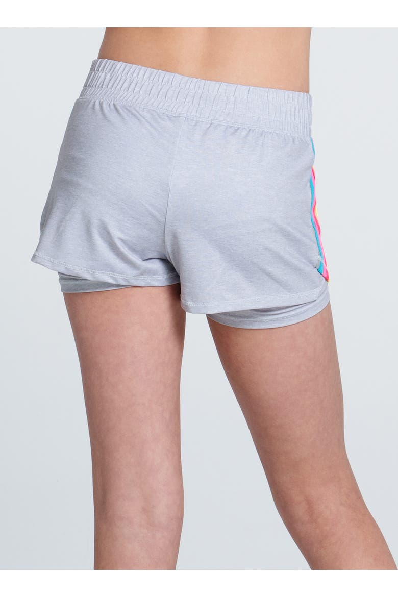 Prisma Stripe Short, Alternate, color, Heather Grey