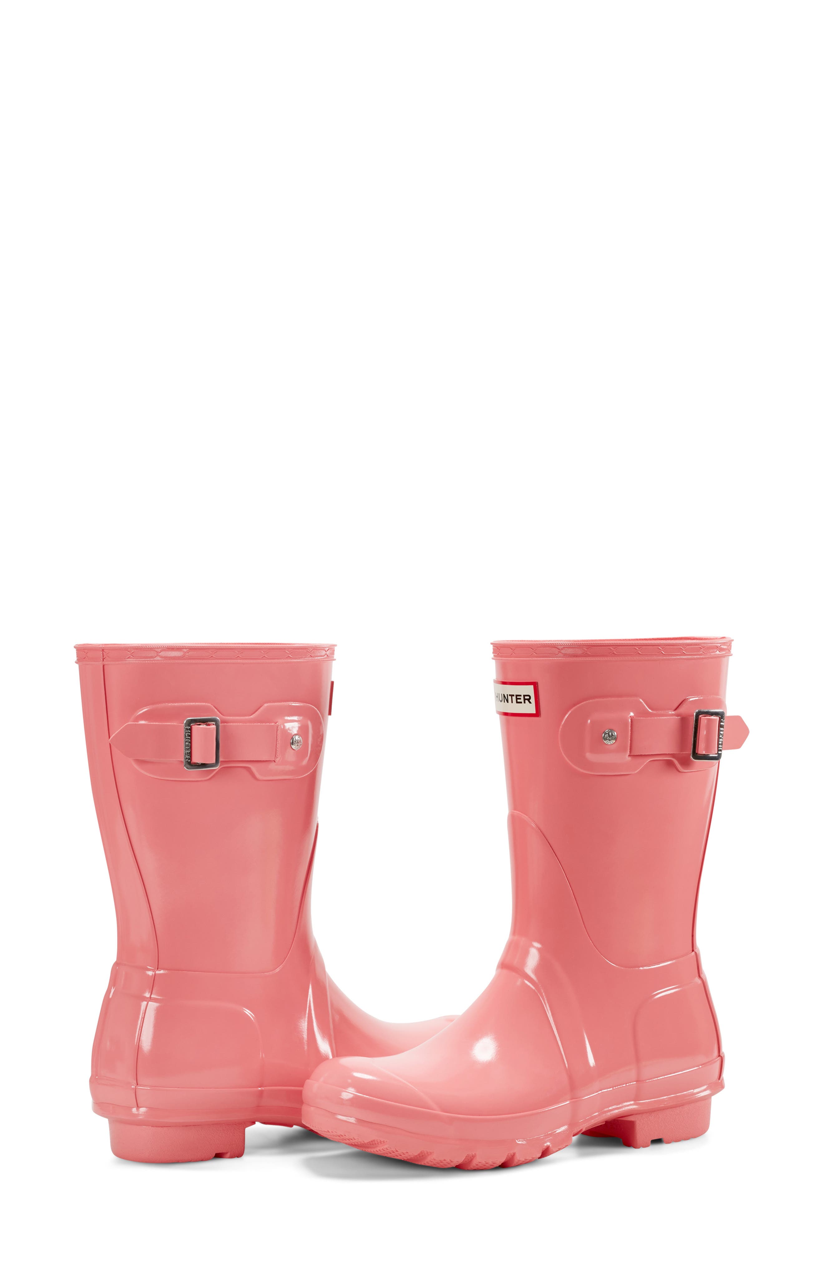 Original Tour Short Gloss Packable Rain Boot, Alternate, color, MEDIUM PINK