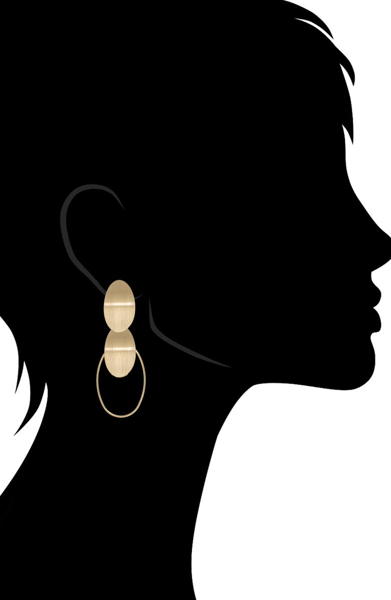 RIVKA FRIEDMAN Concave Oval Disc Drop Earrings, Alternate, color,