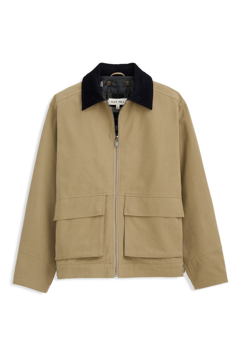 Essex Cotton Canvas Jacket, Alternate, color, KHAKI