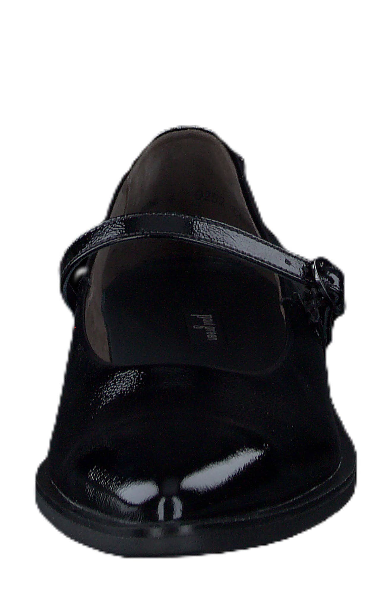 Carla Mary Jane Flat, Alternate, color, BLACK CRINKLED PATENT