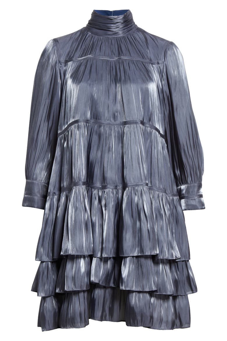 Riva Tiered Dress, Alternate, color, SLATE