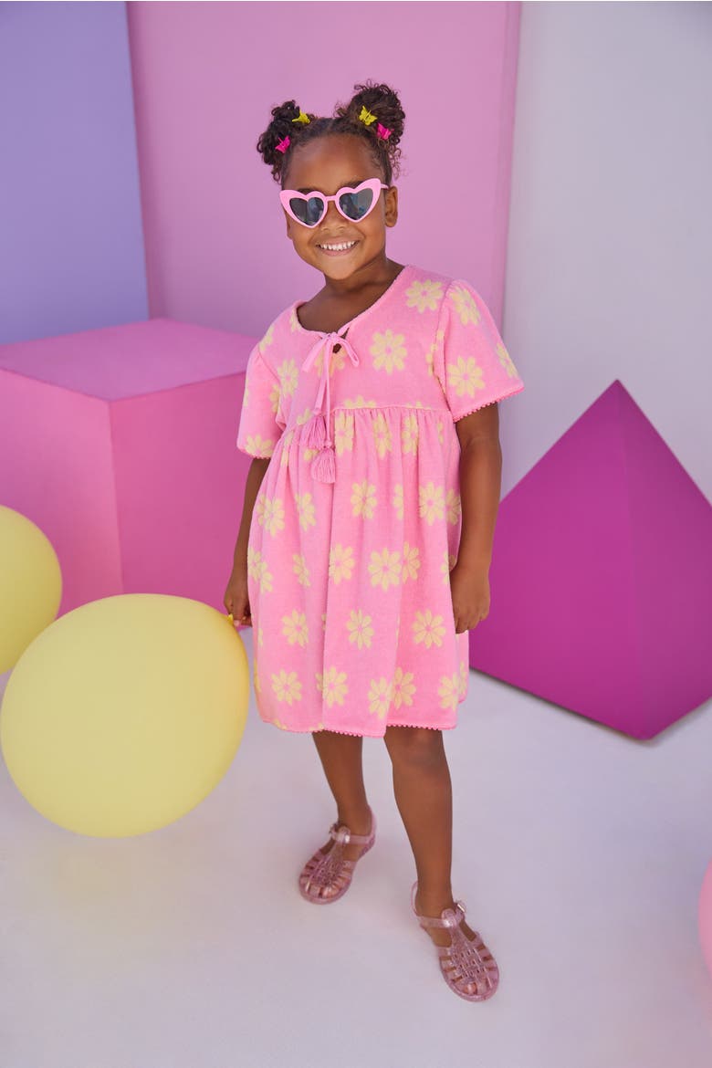 Kids' Riviera Dress, Alternate, color, Pink Floral Terry