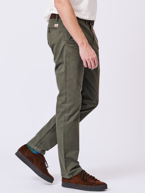 Aubin Witham Stretch Chino Pants In Brown