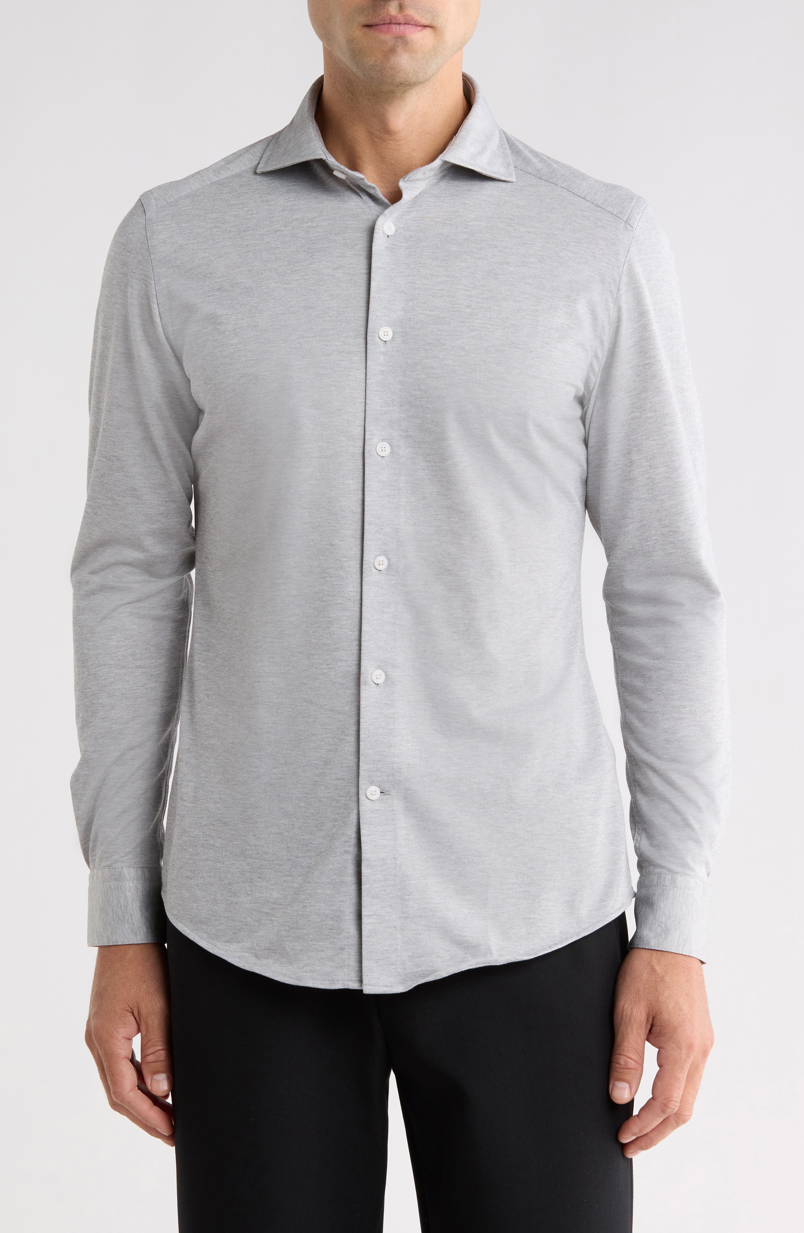 Nate Solid Button-Up Shirt