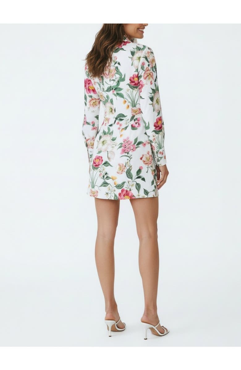 RACHEL Rachel Roy Patton Long Sleeve Poplin Mini Dress, Alternate, color, Eggshell Blossom