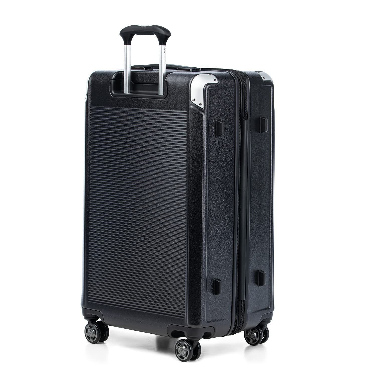 TRAVELPRO Platinum Elite Hardside Expandable Checked- Large 28-Inch Spinner Wheel Luggage, Alternate, color, Shadow Black