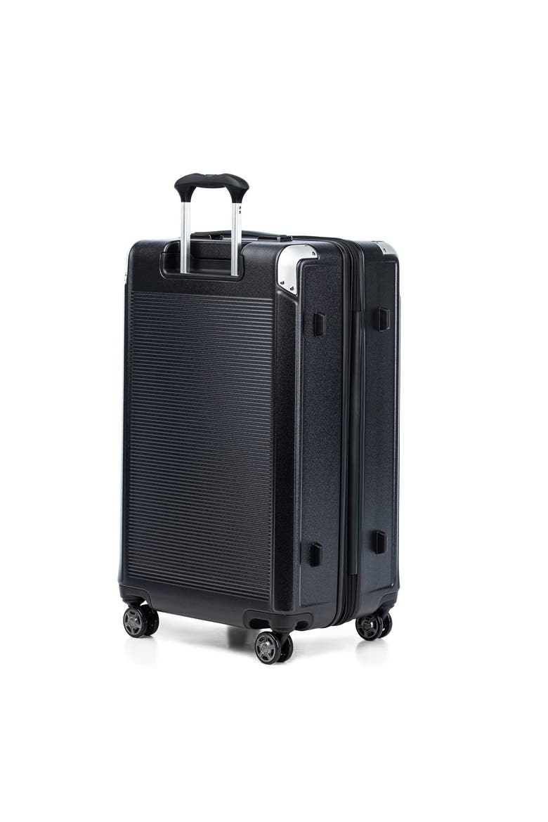 Platinum Elite Hardside Expandable 28" Large Checked Spinner Luggage, Alternate, color, Shadow Black