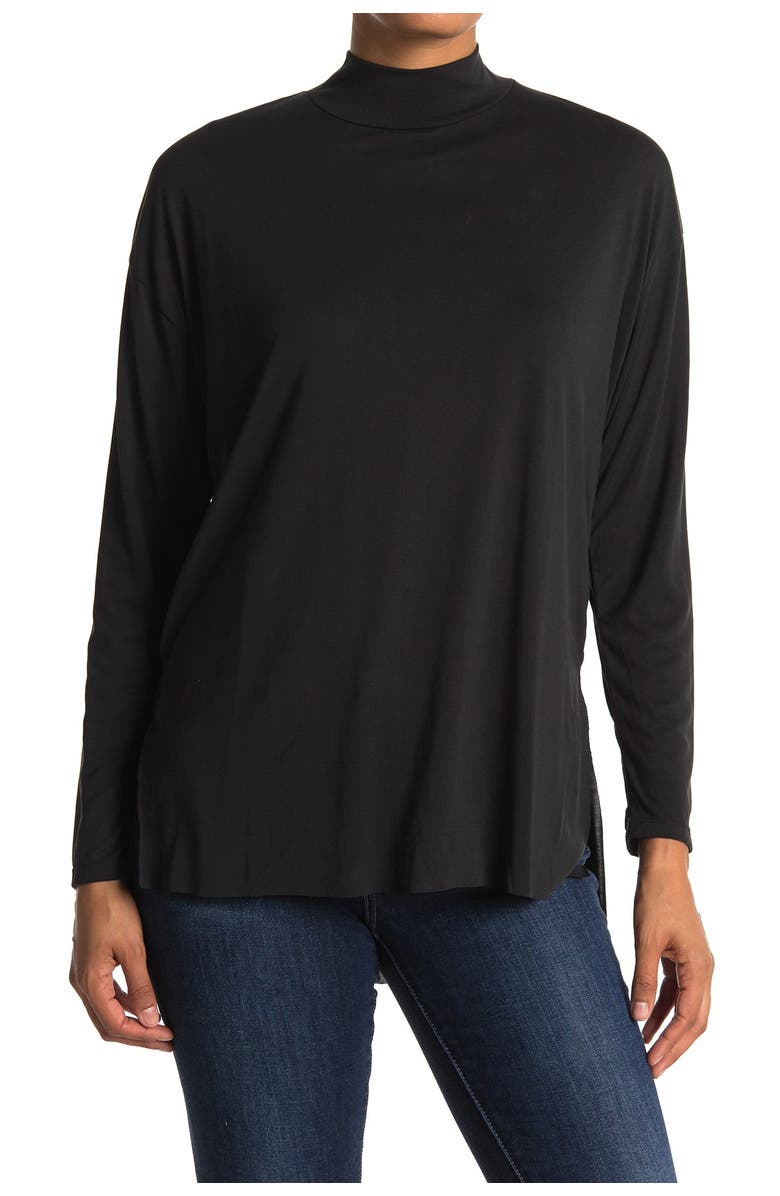 All in Favor Mock Neck Long Sleeve Tunic Top, Main, color,