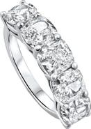Bliss Diamond 5 1/4Ct Cushion Cut 5-Stone Diamond Wedding Anniversary Ring 14k Gold Lab Grown
