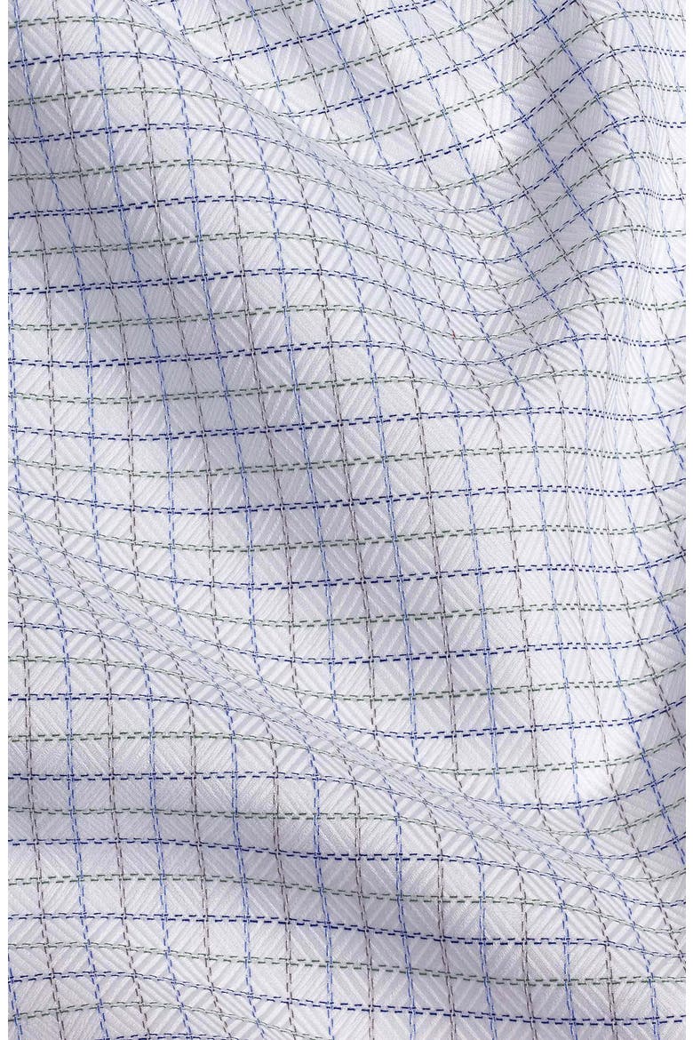 Regular Fit Check Dobby Twill Dress Shirt, Alternate, color, WHITE/ GREEN