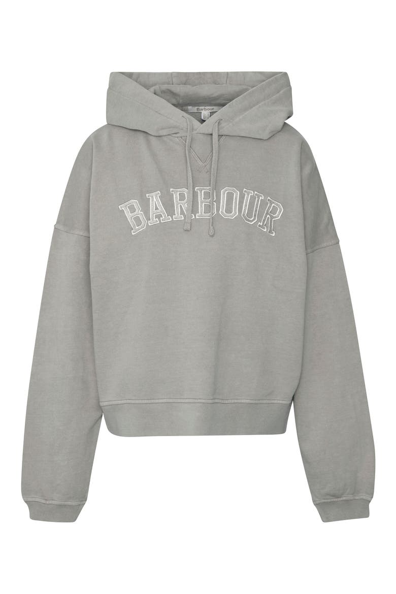 Katie Logo Embroidered Cotton Graphic Hoodie, Alternate, color, WASHED KHAKI