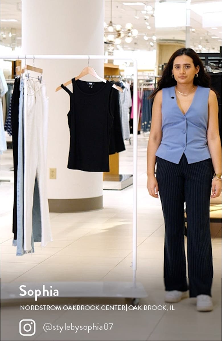 Yuzu Cutout Ribbed Tank, sales video thumbnail
