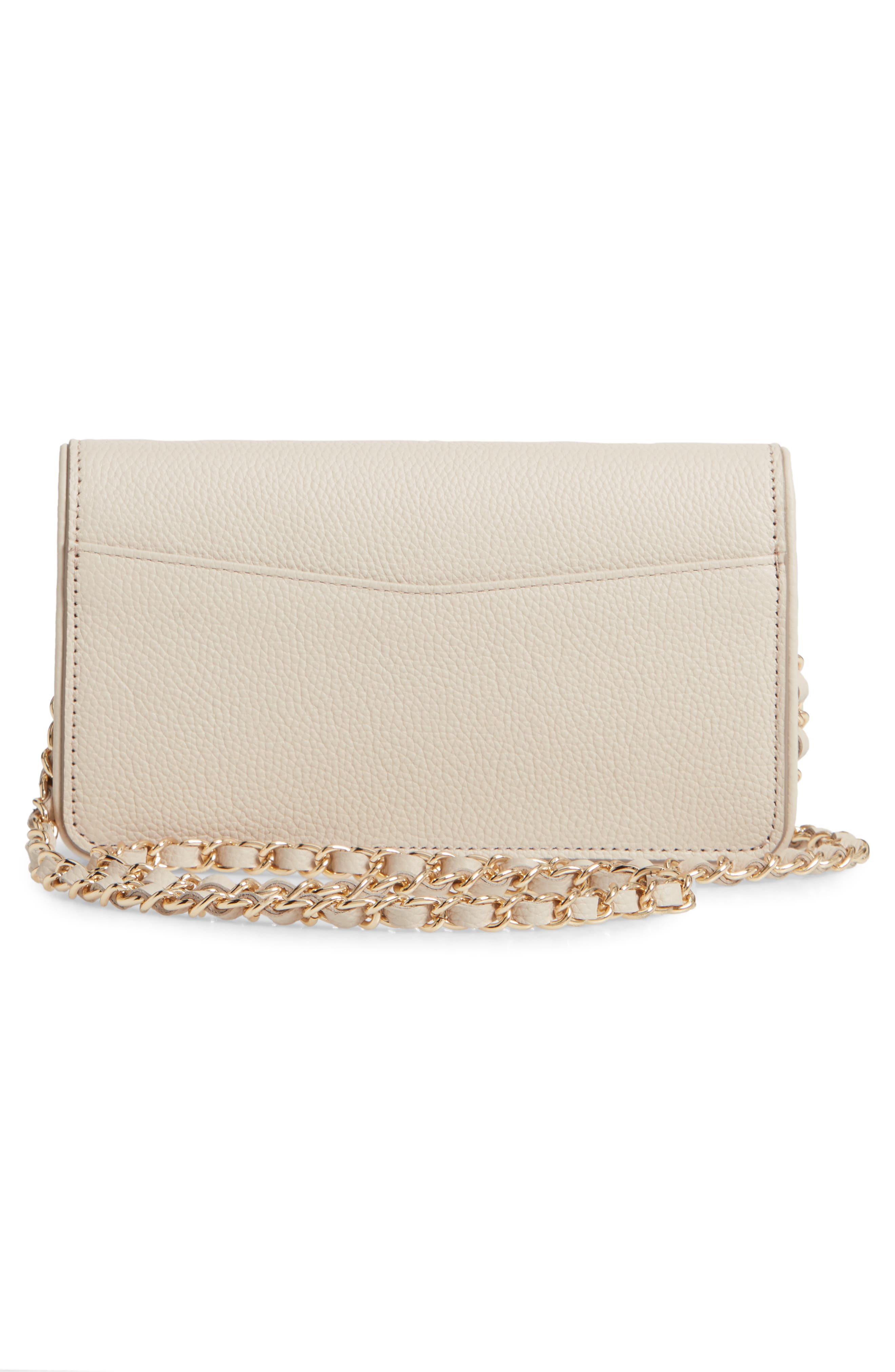 Sandra Leather Clutch, Alternate, color, BEIGE SMOKE