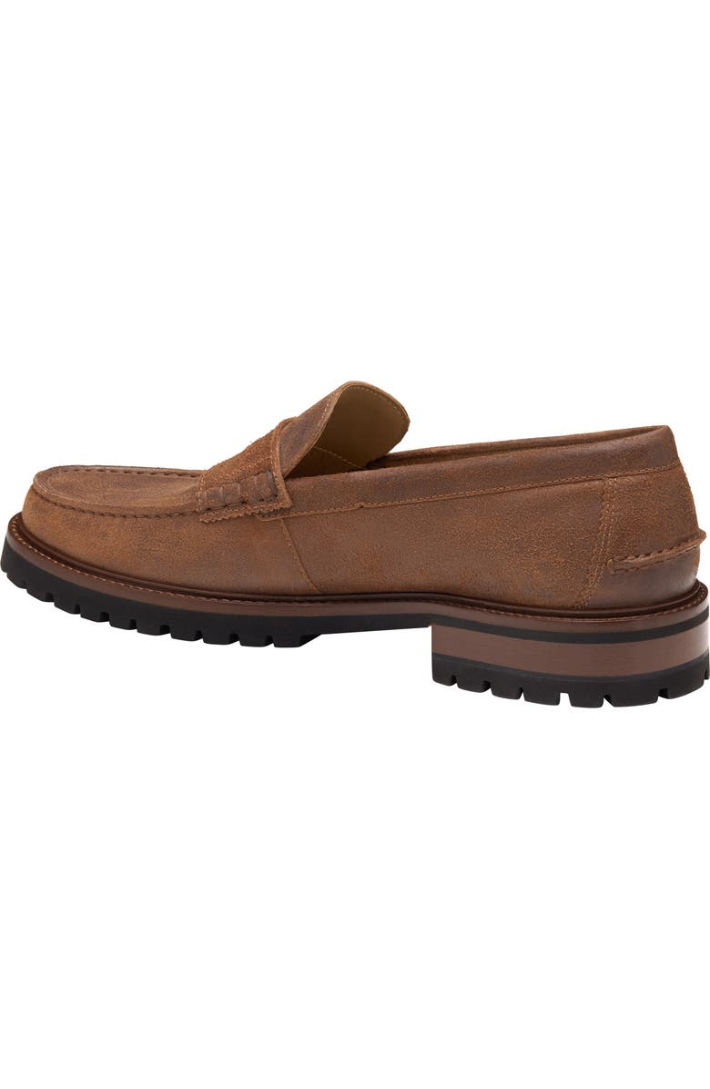 Johnston & Murphy Collier Penny Loafer, Alternate, color, Brown Bomber Leather
